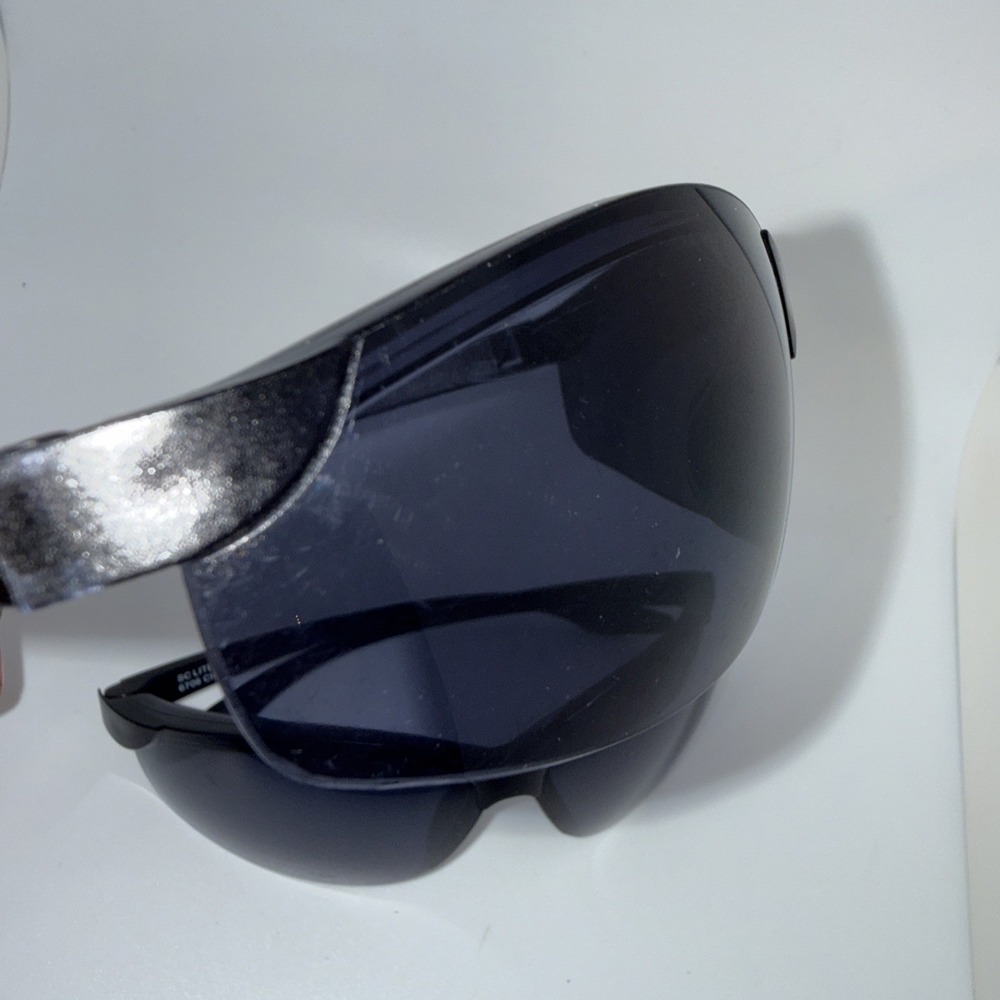 Lot of 2 Authentic Solar Comfort Polycarbonate Sunglasses- 6706 UV Wrap Black - Picture 10 of 13